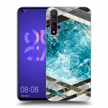 Maskica za Huawei Nova 5T - Blue geometry