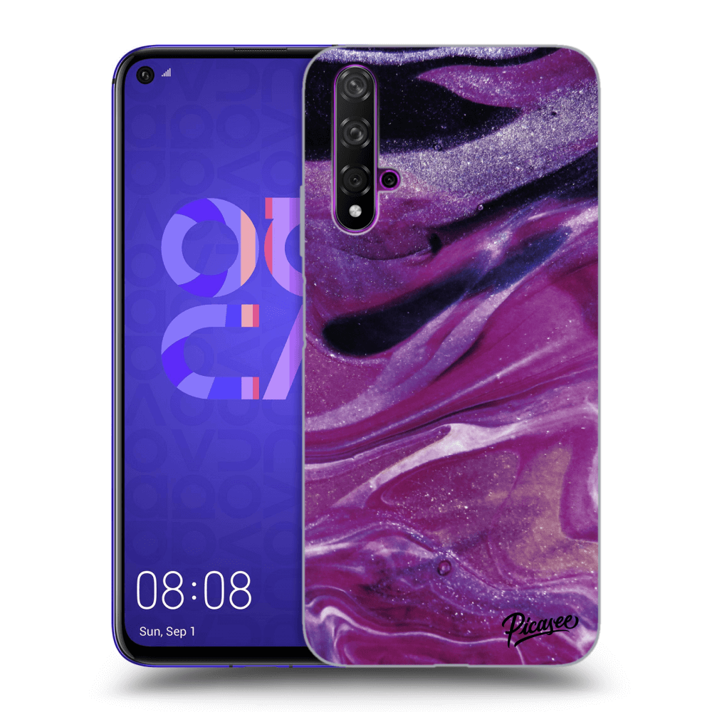 Picasee ULTIMATE CASE za Huawei Nova 5T - Purple glitter