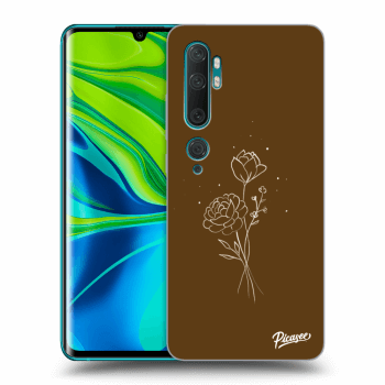 Maskica za Xiaomi Mi Note 10 (Pro) - Brown flowers