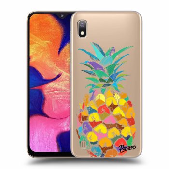 Picasee silikonska prozirna maskica za Samsung Galaxy A10 A105F - Pineapple