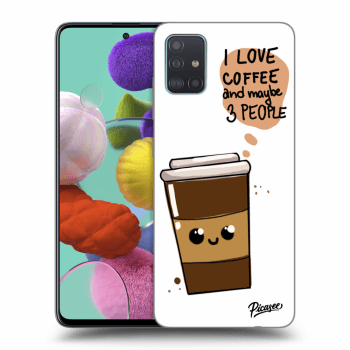 Picasee silikonska prozirna maskica za Samsung Galaxy A51 A515F - Cute coffee