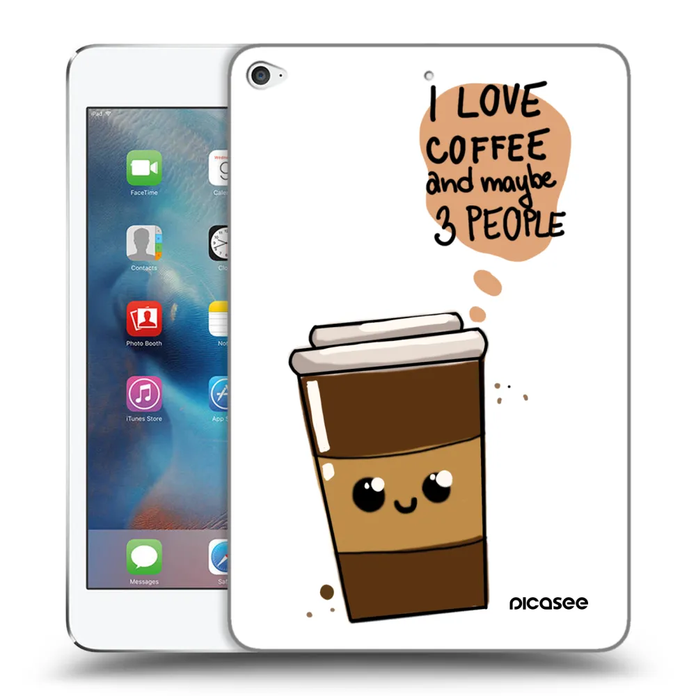 Picasee silikonska prozirna maskica za Apple iPad mini 4 - Cute coffee