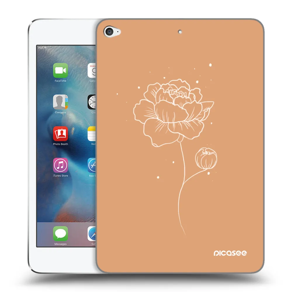 Picasee silikonska prozirna maskica za Apple iPad mini 4 - Peonies