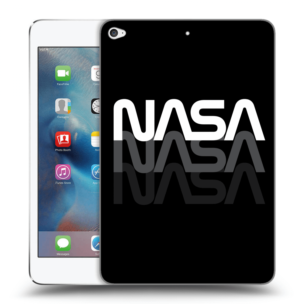 Picasee crna silikonska maskica za Apple iPad mini 4 - NASA Triple