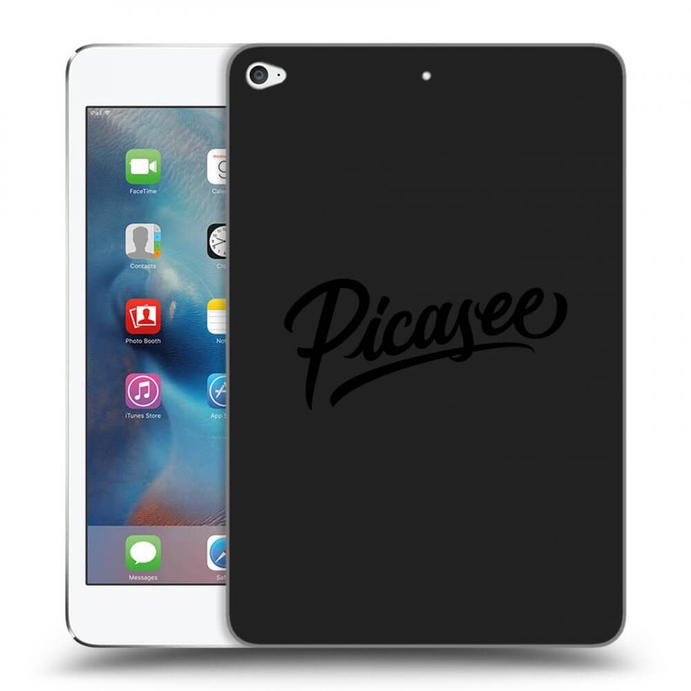 Picasee crna silikonska maskica za Apple iPad mini 4 - Picasee - old logo - black