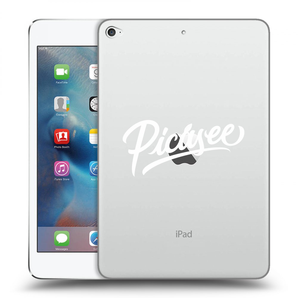 Picasee silikonska prozirna maskica za Apple iPad mini 4 - Picasee - old logo - white