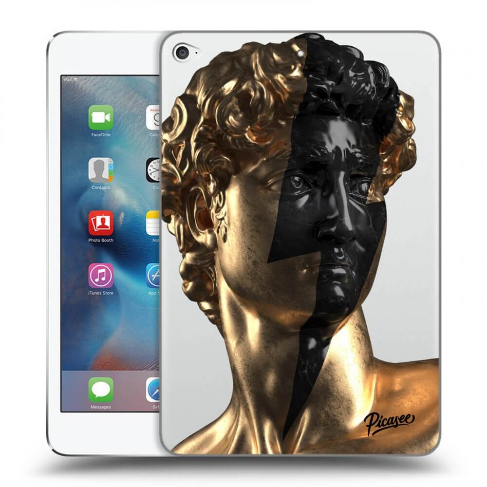Picasee silikonska prozirna maskica za Apple iPad mini 4 - Wildfire - Gold