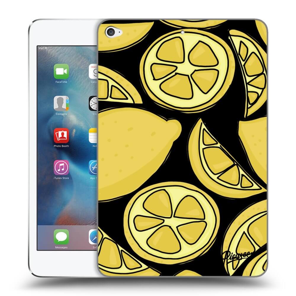 Picasee crna silikonska maskica za Apple iPad mini 4 - Lemon