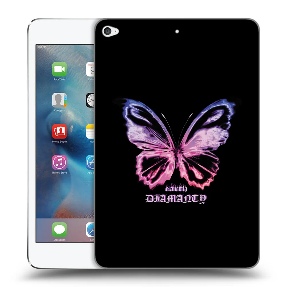Picasee silikonska prozirna maskica za Apple iPad mini 4 - Diamanty Purple