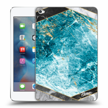 Picasee silikonska prozirna maskica za Apple iPad mini 4 - Blue geometry