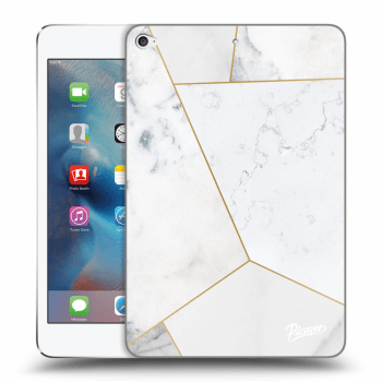 Picasee silikonska prozirna maskica za Apple iPad mini 4 - White tile