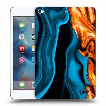 Picasee silikonska prozirna maskica za Apple iPad mini 4 - Gold blue