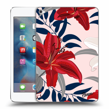Picasee silikonska prozirna maskica za Apple iPad mini 4 - Red Lily