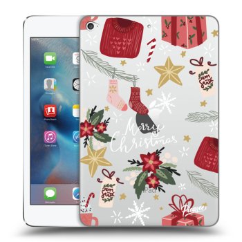 Picasee silikonska prozirna maskica za Apple iPad mini 4 - Christmas