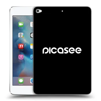 Picasee crna silikonska maskica za Apple iPad mini 4 - Picasee - new logo - white