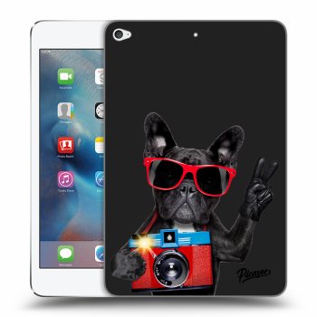Picasee crna silikonska maskica za Apple iPad mini 4 - French Bulldog
