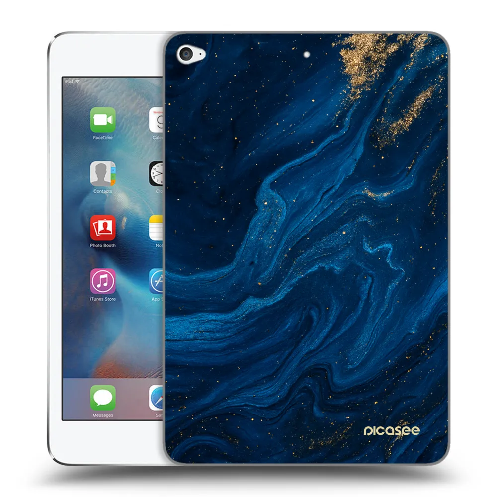 Picasee silikonska prozirna maskica za Apple iPad mini 4 - Blue