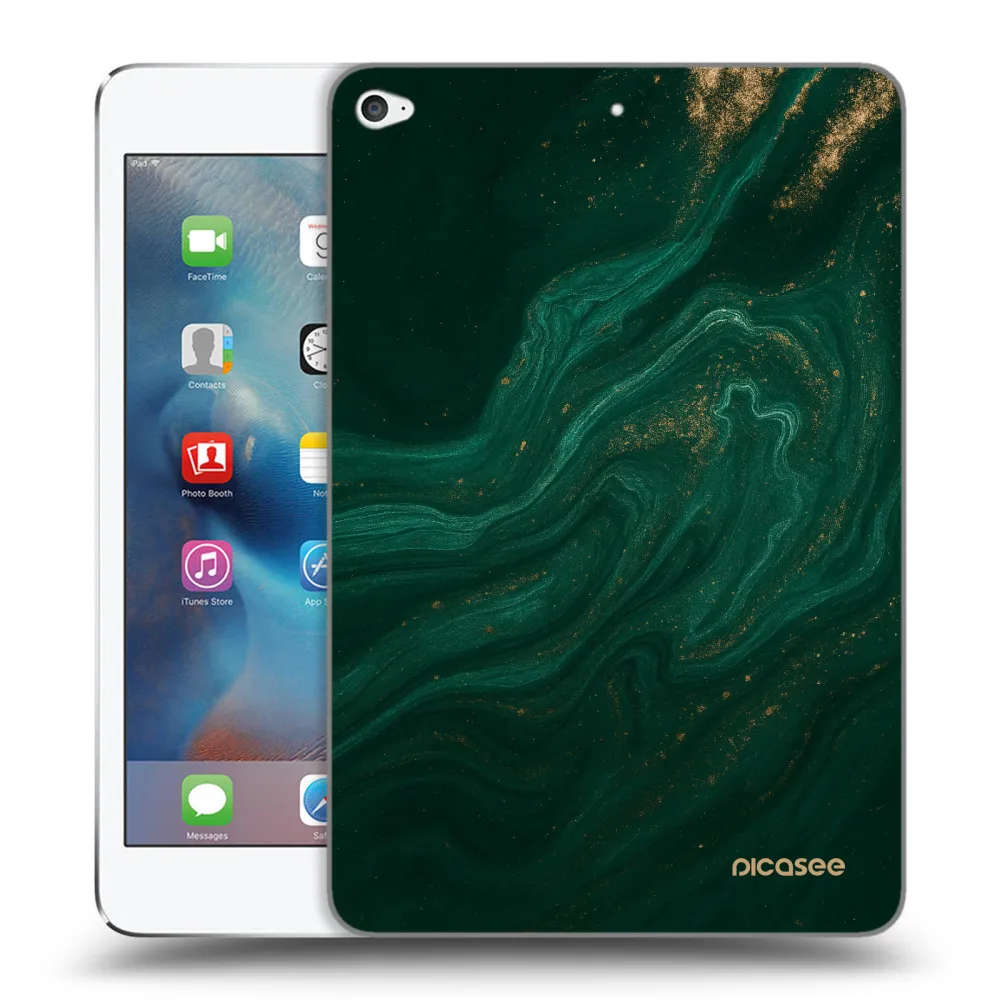 Picasee silikonska prozirna maskica za Apple iPad mini 4 - Green