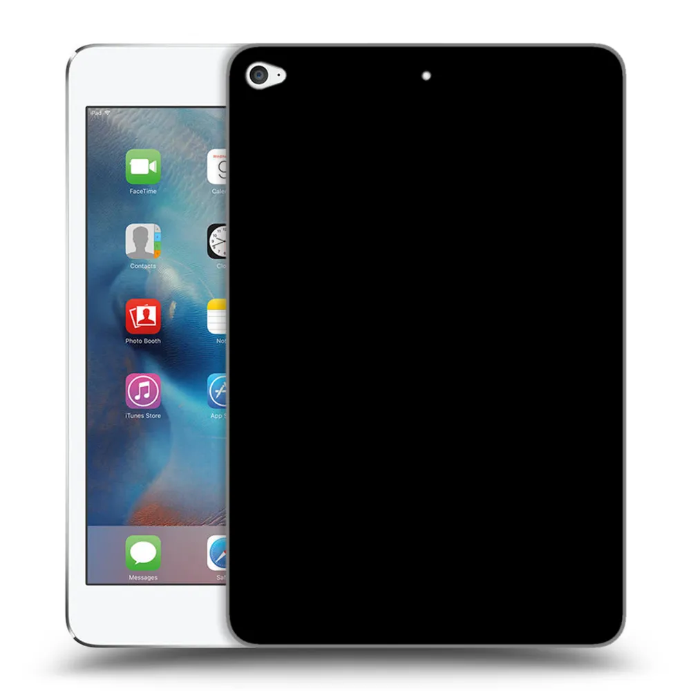 Picasee crna silikonska maskica za Apple iPad mini 4 - Picasee - new logo - black