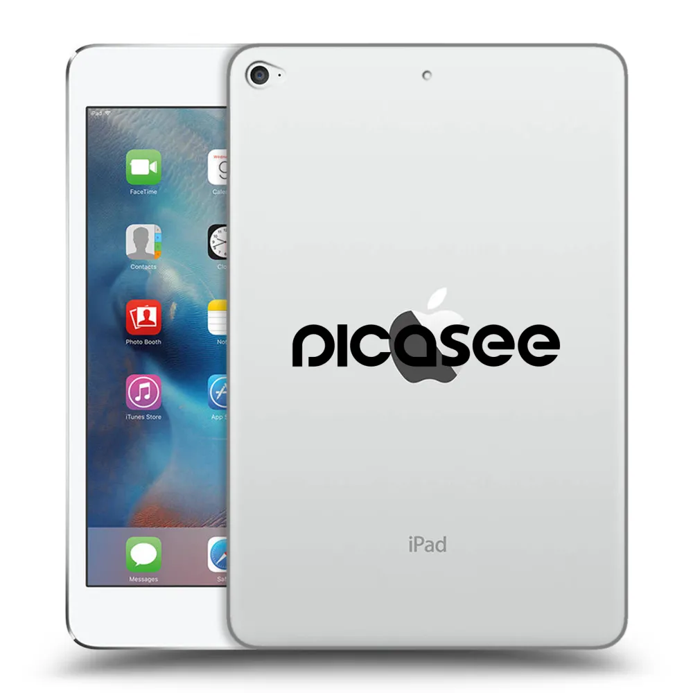 Picasee silikonska prozirna maskica za Apple iPad mini 4 - Picasee - new logo - black