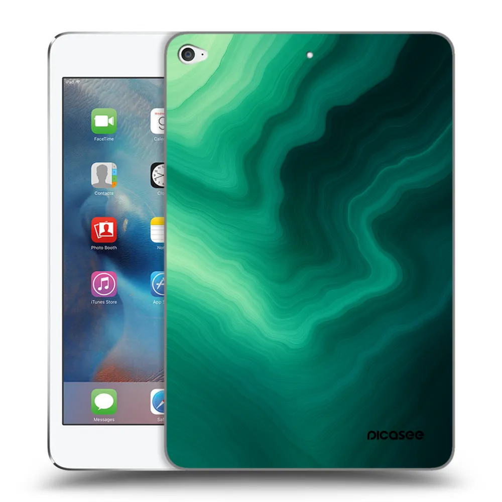 Picasee silikonska prozirna maskica za Apple iPad mini 4 - Malachite