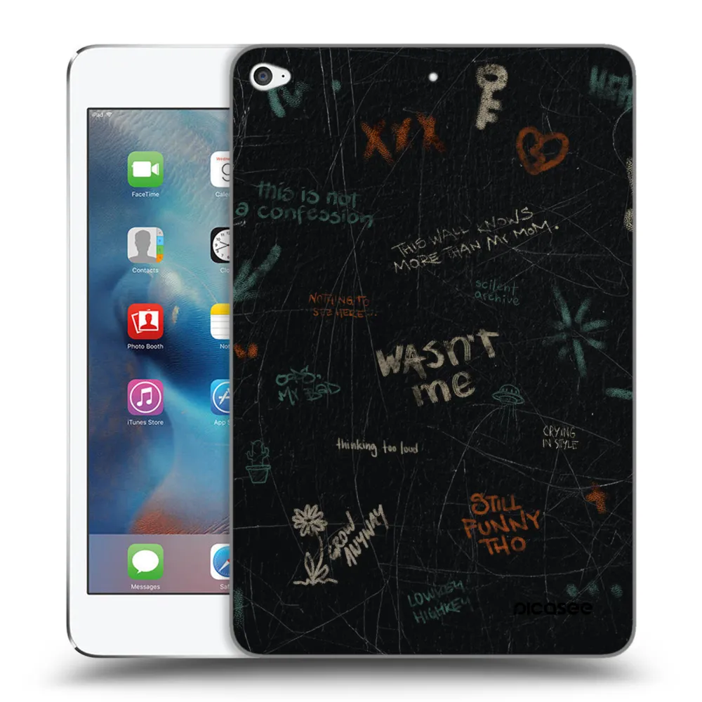 Picasee silikonska prozirna maskica za Apple iPad mini 4 - CONFESSION