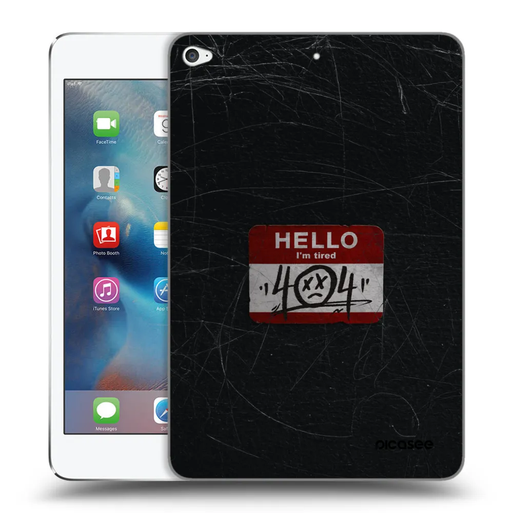 Picasee silikonska prozirna maskica za Apple iPad mini 4 - HELLO 404