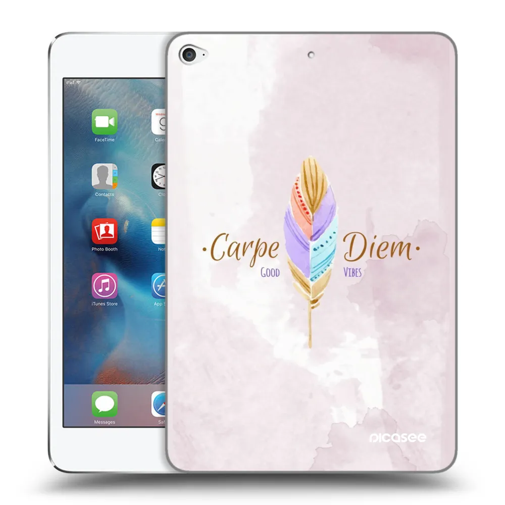 Picasee silikonska prozirna maskica za Apple iPad mini 4 - Carpe Diem