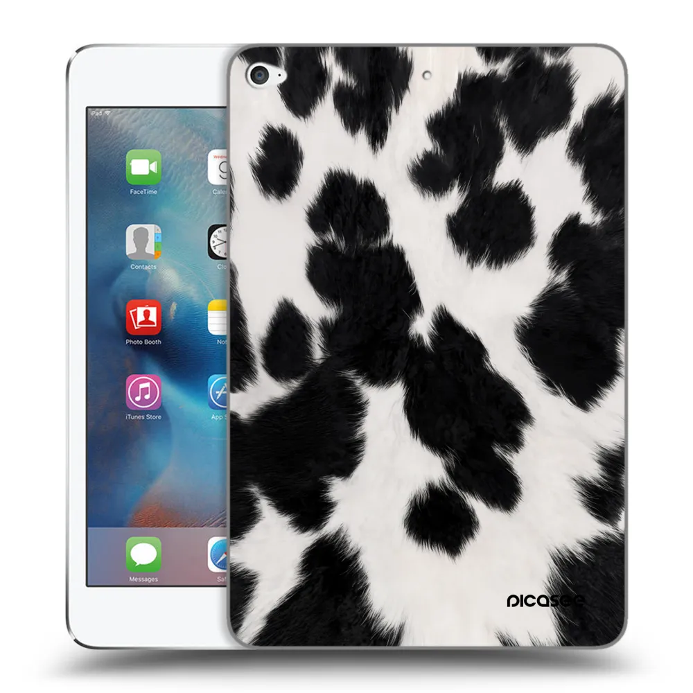 Picasee silikonska prozirna maskica za Apple iPad mini 4 - Black Moo