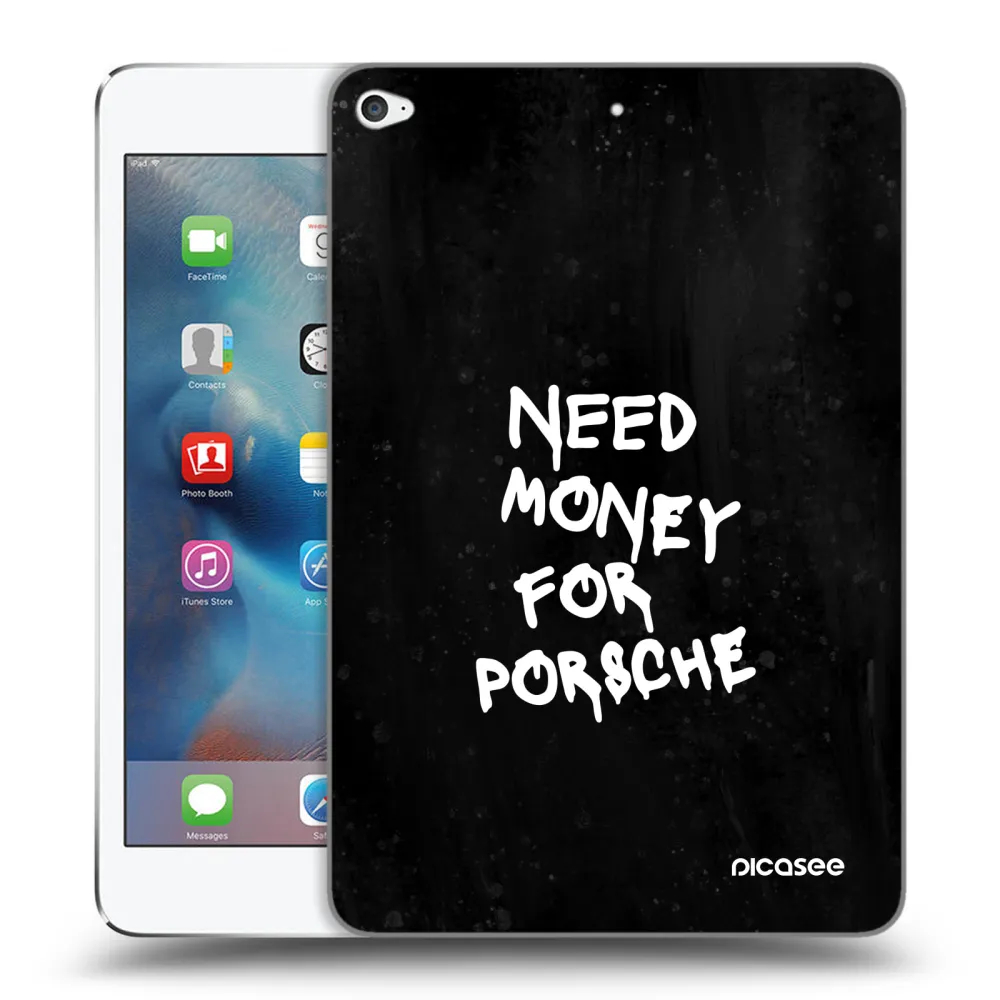 Picasee silikonska prozirna maskica za Apple iPad mini 4 - Black Dollar