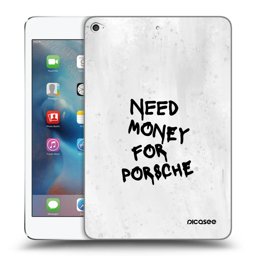 Picasee silikonska prozirna maskica za Apple iPad mini 4 - White Dollar