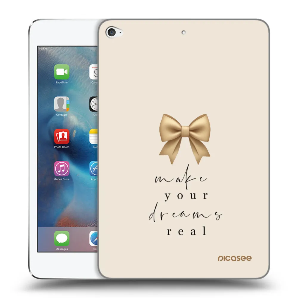 Picasee silikonska prozirna maskica za Apple iPad mini 4 - Golden Dream