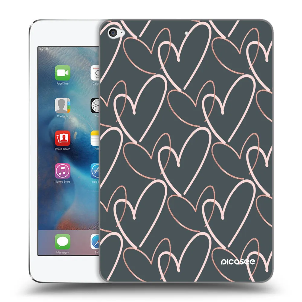 Picasee silikonska prozirna maskica za Apple iPad mini 4 - Lots of love