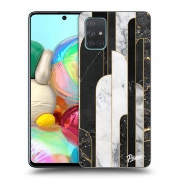 Maskica za Samsung Galaxy A71 A715F - Black & White tile