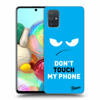 Maskica za Samsung Galaxy A71 A715F - Angry Eyes - Blue