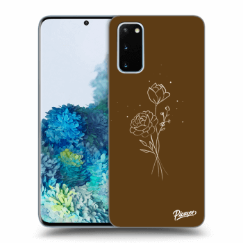 Picasee ULTIMATE CASE za Samsung Galaxy S20 G980F - Brown flowers