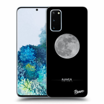 Picasee crna silikonska maskica za Samsung Galaxy S20 G980F - Moon Minimal