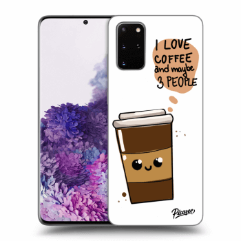 Picasee crna silikonska maskica za Samsung Galaxy S20+ G985F - Cute coffee