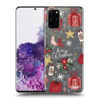 Picasee silikonska prozirna maskica za Samsung Galaxy S20+ G985F - Christmas