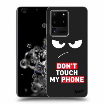 Picasee crna silikonska maskica za Samsung Galaxy S20 Ultra 5G G988F - Angry Eyes - Transparent