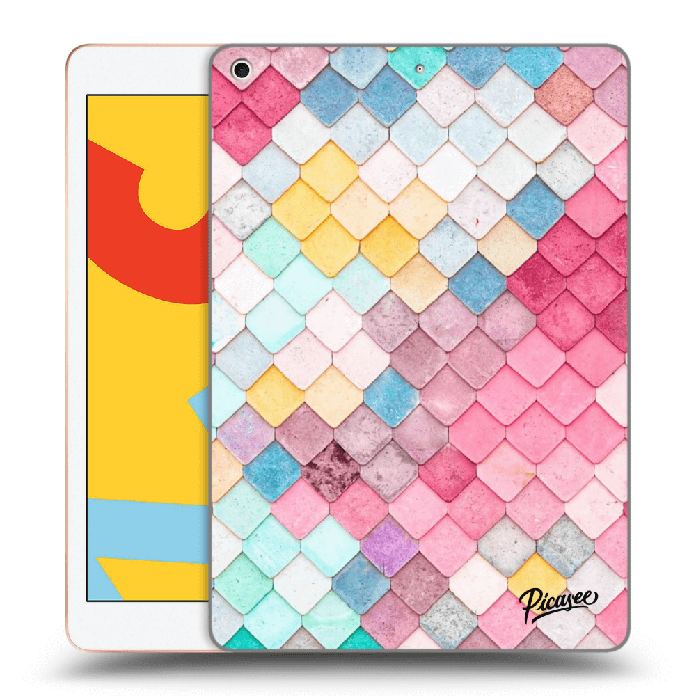 Picasee silikonska prozirna maskica za Apple iPad 10.2" 2019 (7. gen) - Colorful roof