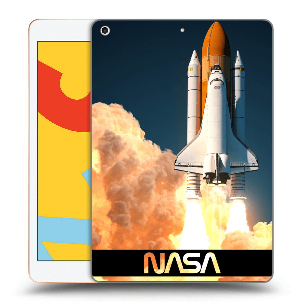 Picasee silikonska prozirna maskica za Apple iPad 10.2" 2019 (7. gen) - Space Shuttle