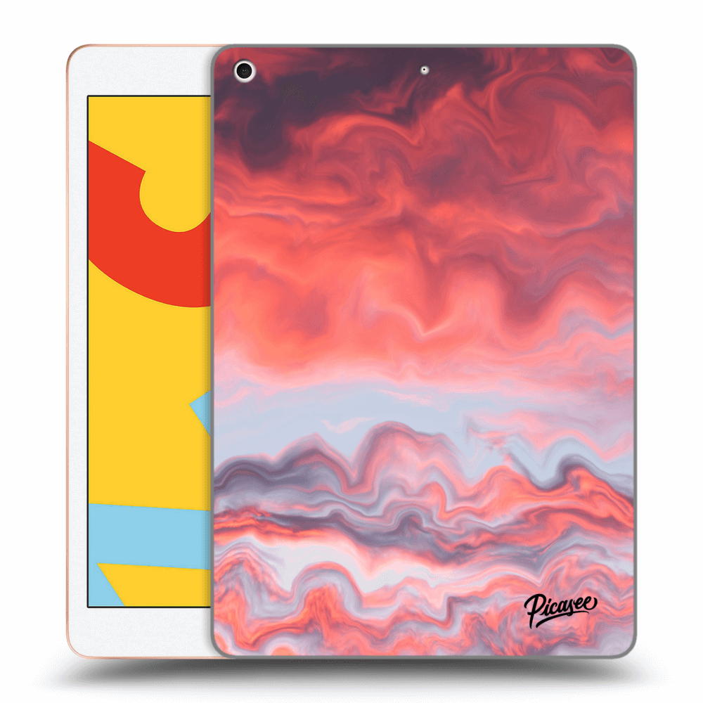 Picasee silikonska prozirna maskica za Apple iPad 10.2" 2019 (7. gen) - Sunset