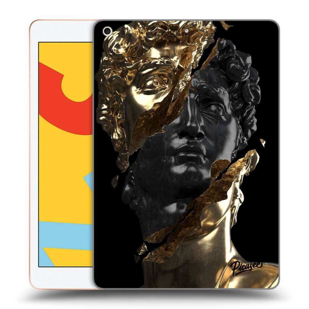 Picasee crna silikonska maskica za Apple iPad 10.2" 2019 (7. gen) - Gold - Black