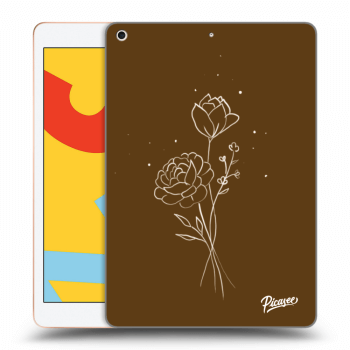 Maskica za Apple iPad 10.2" 2019 (7. gen) - Brown flowers