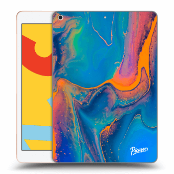 Picasee silikonska prozirna maskica za Apple iPad 10.2" 2019 (7. gen) - Rainbow