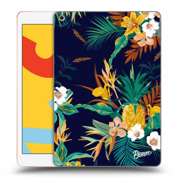 Picasee silikonska prozirna maskica za Apple iPad 10.2" 2019 (7. gen) - Pineapple Color