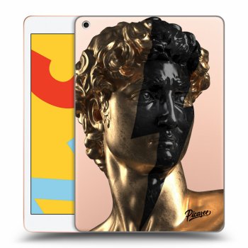 Picasee silikonska prozirna maskica za Apple iPad 10.2" 2019 (7. gen) - Wildfire - Gold