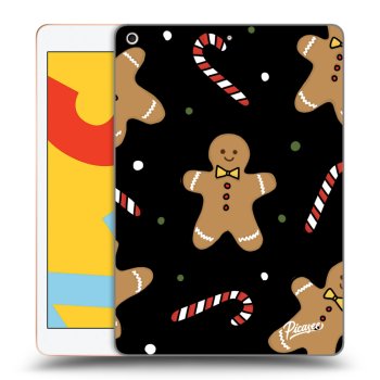 Picasee crna silikonska maskica za Apple iPad 10.2" 2019 (7. gen) - Gingerbread