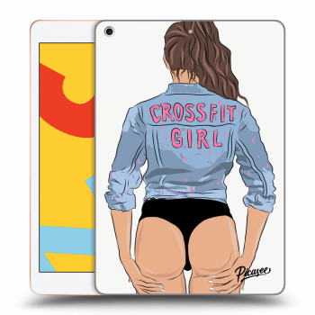 Picasee silikonska prozirna maskica za Apple iPad 10.2" 2019 (7. gen) - Crossfit girl - nickynellow
